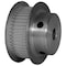 B&B Manufacturing 48-2P09-6FA3, Timing Pulley, Aluminum, Clear Anodized,  48-2P09-6FA3 - alternate 1